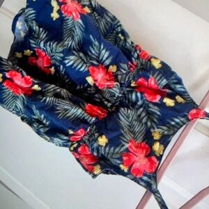 Kids floral print tropical vintage blouse